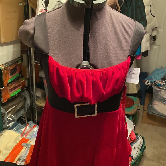 Fredericks of Hollywood Christmas/Santa nighty size L plus two panties - Picture 2 of 16